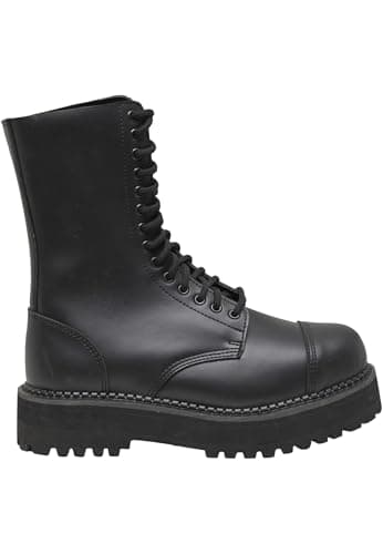 Image of Brandit Plateau Phantom 14 Eyelet Boots, Black, Size UK7/EU41