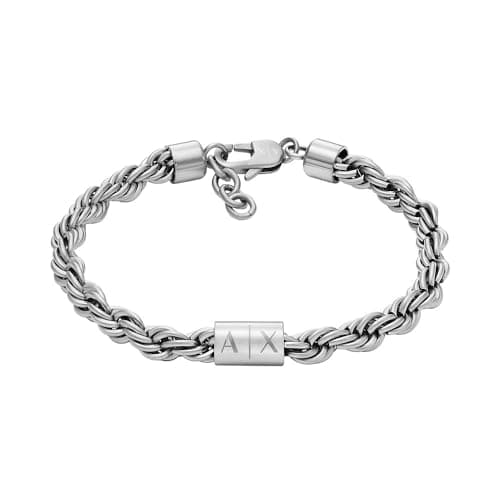 Image of Armani Exchange Men's Stainless Steel Chain Bracelet, AXG0123040