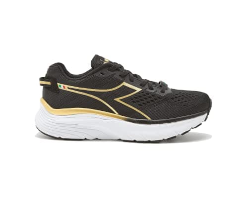 Image of Diadora Women's Running Equipe Atomo, Black/Gold/White, 5 UK