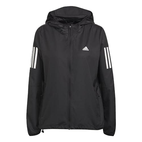 Image of adidas Women's Own the Run Hooded Running Windbreaker, Black, S