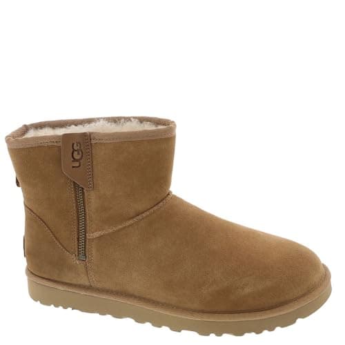 Image of UGG Women's Classic Mini Bailey Zip Boot, Chestnut, 5 UK