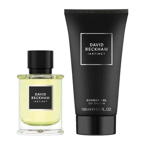 Image of David Beckham Instinct Eau de Parfum & Shower Gel Gift Set for Him, Captivating Fougère Citrus Perfume, 50ml & 150ml