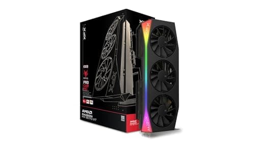 Image of XFX AMD Radeon RX 9070XT MERCURY Gaming RGB 16GB OC GDDR6 Black