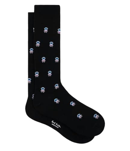 Image of Paul Smith Black Astronaut Socks. One Size