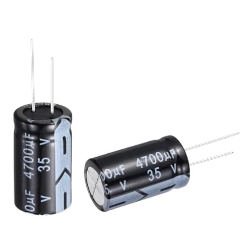 Image of sourcing map 4700uF 35V 18x30mm Electrolytic Capacitor, Radial Leads Aluminum Capacitors for TV, LCD Monitor, VCD, 12Pcs