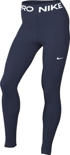 Image of Nike Women's W Np 365 Tight Leggings, Midnight Navy/White, L