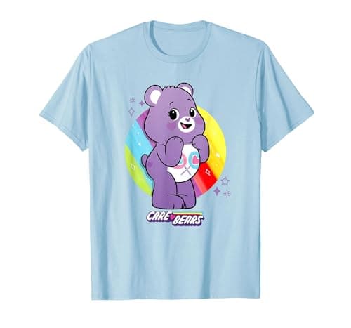 Image of Care Bears: Unlock The Magic Share Bear T-Shirt, Men, Baby Blue, X-Large