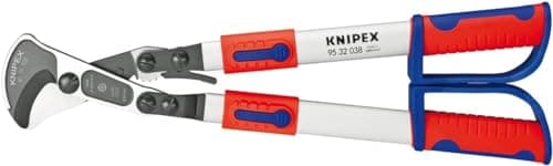 Image of KNIPEX Cable Shears (Ratchet Action) with Telescopic Handles with Multi-Component Handles 570 mm, 95 32 038