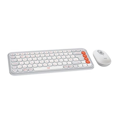 Image of Logitech POP ICON COMBO, Bluetooth keyboard and mouse combo, comfortable typing, programmable keys and buttons, quiet clicks, Easy-Switch up to 3 devices
