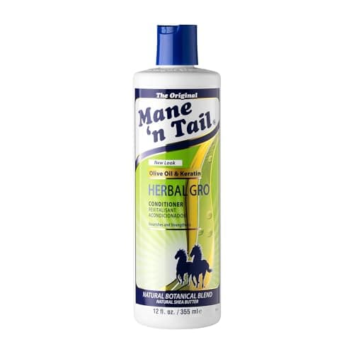 Image of Mane ‘n Tail Herbal Gro Conditioner, Nourishes and Strengthens, Olive Oil and Keratin, 355 ml (Pack of 1)