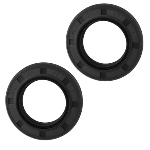 Image of The Lord of the Tools 2Pcs Oil Shaft Seals 25x42x7mm Nitrile Rubber Skeleton Shaft Seal Suitable for Automobiles Motorcycle Crankshafts Camshafts Differentials Shock Absorbers Engines