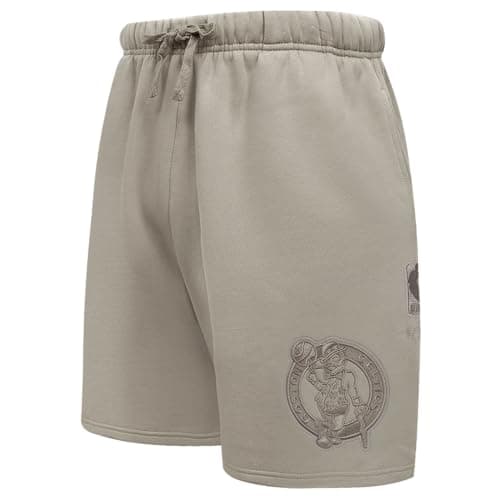 Image of Pro Standard Mens NBA Boston Celtics Neutral Fleece Short Dark Heather Gray 2XL