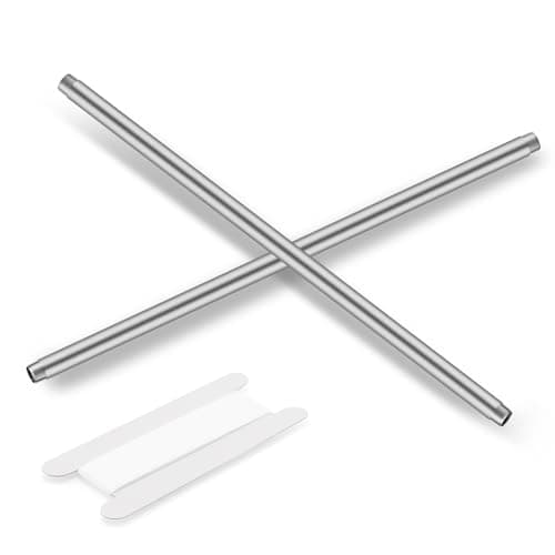 Image of Home TZH 1/4"x14" 304 Stainless Steel Pipe, 1/4" NPT x 1/4" NPT Male Threaded Nipple, SCH40 Heavy Duty Pre-Cut Steel Pipe for Plumbing Gas, Hydraulic, and Industrial Applications(14", 2 Piece)
