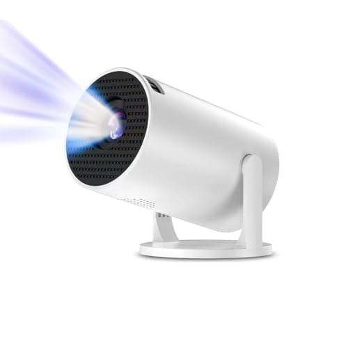 Image of Laylatang Y200 Mini Projector, 5000 Lumens Entry-Level Projector for Kids & Students, with 5G WiFi, 1080P Supported, 240° Rotation, Portable Home & Outdoor Movie Projector with UK Plug