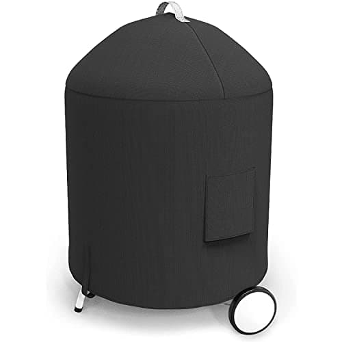 Image of Denmay Grill Cover for Weber 57CM Premium Charcoal Grills, SUNLIFER Charcoal BBQ Grill, Heavy Duty Waterproof Kettle Grill Cover, Fade and UV Resistant, Compared to Weber 7150