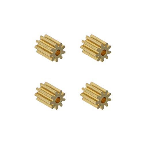 Image of EMSea Copper Motor Pinion Gear 9 Teeth 1.5mm Hole Diameter 0.4 Module for Drone Airplane DIY Toy Model Spare Parts 4Pcs