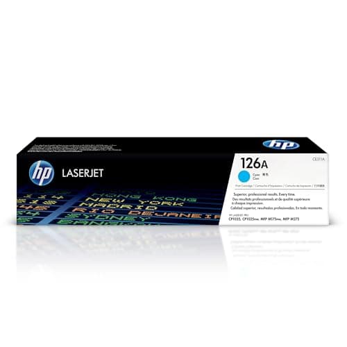 Image of HP CE311A 126A Original LaserJet Toner Cartridge, Cyan, Single Pack