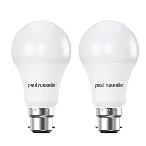 Image of paul russells LED GLS - Dimmable Bayonet Light, 14W 1521 Lumens B22 A70 LED Bulbs, 100w Equivalent, 4000K Cool White/Natural White, Dimmer Standard BC Energy Saving Ceiling Lightbulbs, 2 Pack