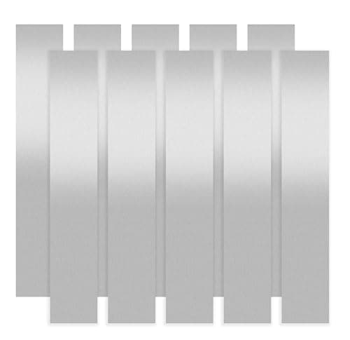 Image of Cimeton 10PCS 155 * 25 * 0.05MM 304 Stainless Steel Metal Shim Stock 304 Stainless Steel Strips Metal Shims for DIY Handicrafts Jewelry Model Crafts Repairs Electrical