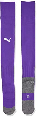 Image of PUMA Men's LIGA Core Football Socks, Prism Violet/White, Size 5