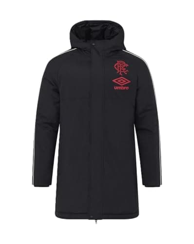 Image of Rangers Umbro Unisex Travel Bench Jacket, Caviar, S