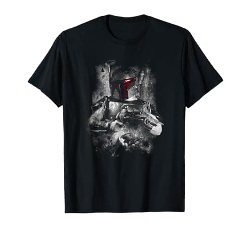 Image of Star Wars Boba Fett Distressed T-Shirt