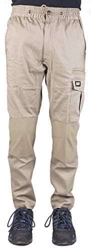 Image of Caterpillar CAT Dynamic Khaki 270g Cotton/Spandex Stretch Slim-fit Work Trouser