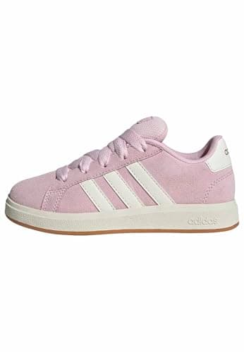 Image of adidas Unisex Kids Grand Court 00S Kids Shoes, Clear Pink/Off White/Gum, 3.5 UK