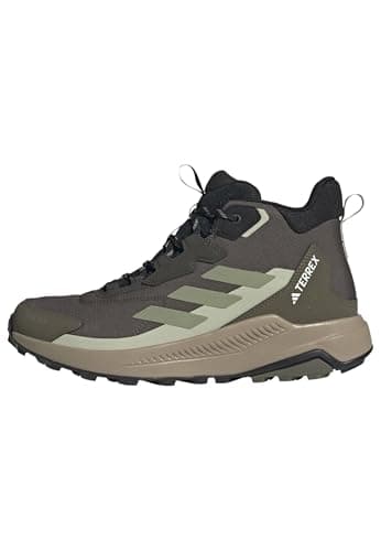 Image of adidas Men's Terrex Anylander Mid RAIN.RDY Hiking Shoes, Shadow Olive/Tent Green/Halo Green, 10 UK