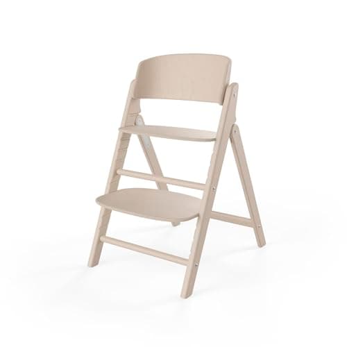 Image of CYBEX Gold Click&FOLD High Chair, Grows with Your Child, 3-99 Years, Suitable from Birth with Separate attachments, Beechwood, Light Natural