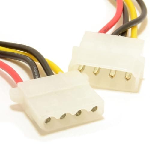 Image of kenable Power Extension Cable 4 pin LP4 Molex Male to Female 50cm
