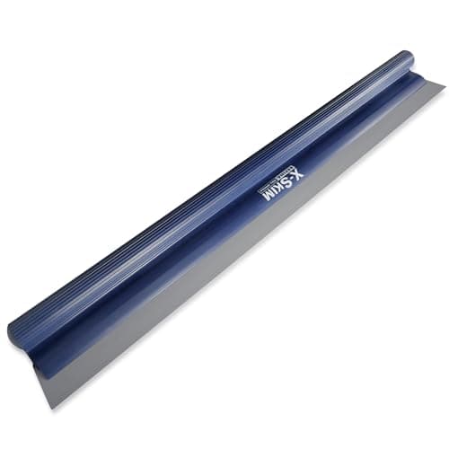 Image of REFINA X Skim Skimming Blade - 44” (1100mm) Plastering Spatula with Interchangeable Plastic Blade - Plazi Roll Grip Skimming Spatula - Rendering, Flooring, Drywalling & Plastering Tools