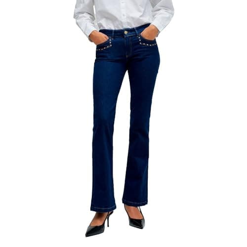 Image of Salsa Jeans Wonder Pocket Bootcut Fit Jeans 29 Blue