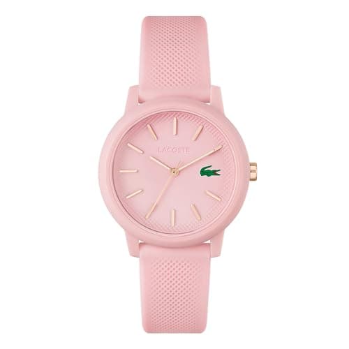 Image of Lacoste Analogue Quartz Watch for Women LACOSTE.12.12 Collection with Pink Silicone Bracelet - 2001213