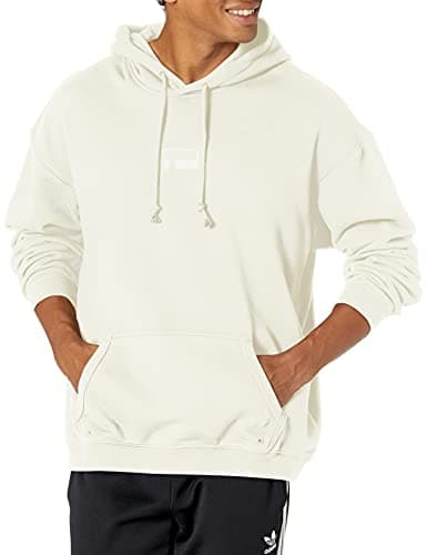 Image of adidas Originals Men's R.Y.V. Loose Fit Hoodie, Off White, XX-Large