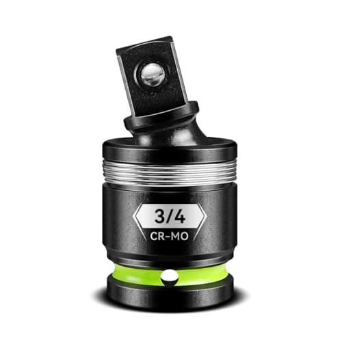 Image of BLACKROBOT 3/4" Drive Impact Universal Joint Set, CR-MO Swivel Socket Adapter for Heavy-Duty & Automotive Repair, Flexibly Reach Tight-Angle Fasteners