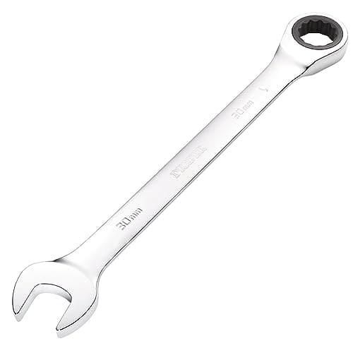 Image of Draper 31026 Hi-Torq Metric Ratcheting Combination Spanner, 30mm , Blue