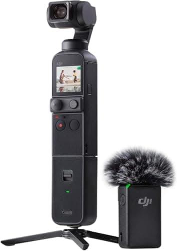 Image of DJI Pocket 2 Creator Combo - 3 Axis Handheld Gimbal Stabilizer with 4K Camera, Ultra HD Video, 64 MP Pixel high-resolution Photo, 1/1.7” CMOS, HDR, Noise Reduction, Time Lapse, Slow Motion, Black
