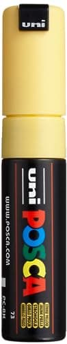 Image of Uni-Ball Posca Broad Chisel Tip Marker - Yellow