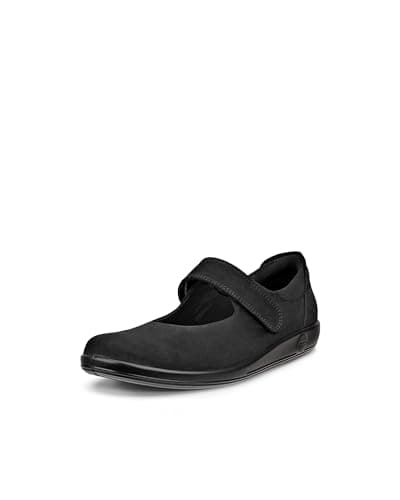 Image of ECCO Women's Mary Jane Flat Soft 2.0 Mary-Jane, Black, 6
