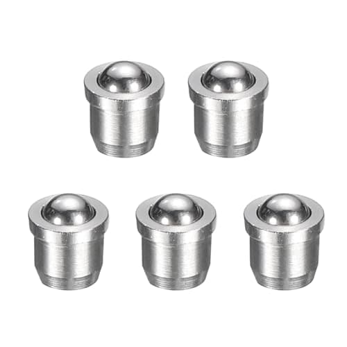 Image of sourcing map 5pcs Ball Point Spring Plungers 4x4mm 10N Elasticity Mini Stainless Steel Precision Positioning Beads Ball Catch Latch for Door Cupboard Mechanical Devices Clamps Furniture