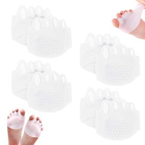 Image of 4 Pairs Silicone Toe Separators for Women, 2025 New Soft & Breathable Straighteners Stretcher Toe Spacers Corrector Spreaders Stretcher with Sponge Plugs for Yoga Overlapping Work Daily Comfort