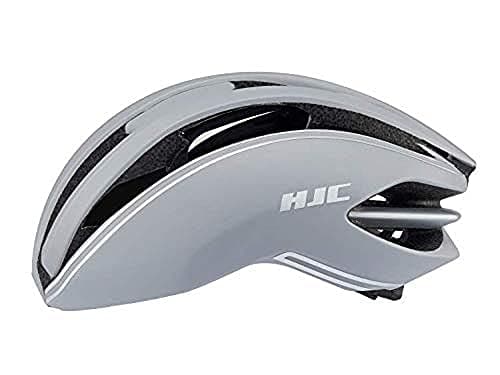 Image of HJC Ibex 2.0 Bike Helmet Road Bicycle Helmet - 58-61cm Grey/Silver, Large | Lightweight, Aero, Ventilated | Bike Helmet Men & Women | Optimal Comfort, Safety, Performance Cycling Helmet
