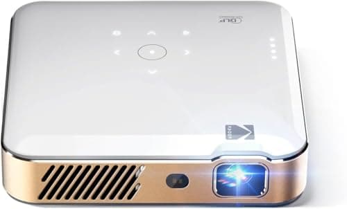 Image of Kodak Luma 500 Mini Projector | 1080p Full HD Portable Outdoor Projector with Wi-Fi, Bluetooth, HDMI & USB | Google TV 11.0 OS, Netflix Certified, Chromecast Built-In, 150 Lumens, 150” Display