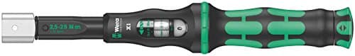 Image of Wera 05075651001 Click Torque X 1 Adjustable Torque Wrench for Insert Tools, Black/Green, 9 x 12 mm
