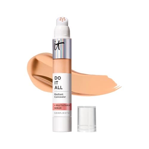 Image of IT Cosmetics Radiant Concealer with Medium Coverage, Enriched with Vitamins B3, B5 and E, Do It All Concealer, Shade: Light Medium Neutral, 7ml