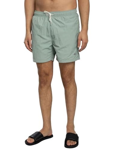 Image of GANT Men's Logo Swim Shorts, Ceramic Grey, XL