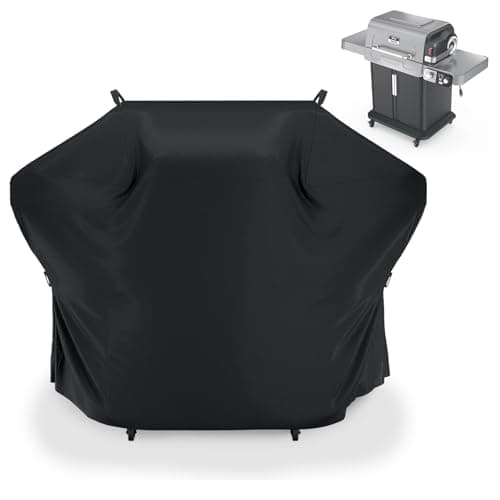 Image of Grill Cover for Ninja FlexFlame PG300 Series Grill, for Ninja PG301 Propane Griddle, Heavy Duty PU Material Wateproof UV Resistance Grill Cover, Velcro Staps, Handles