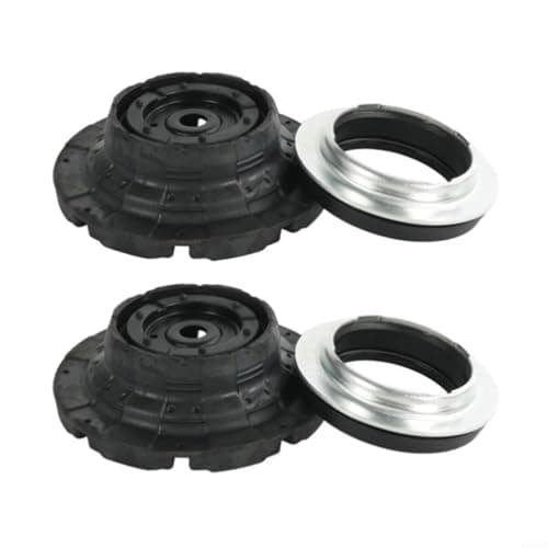 Image of SMZhomeone 2 Pairs Front Suspension Top Strut Mounts Bearings 7E0412249A 7H0412341A Rubber Metal Direct Replacement for T5 for TRANSPORTER MK5 03-15 Repair
