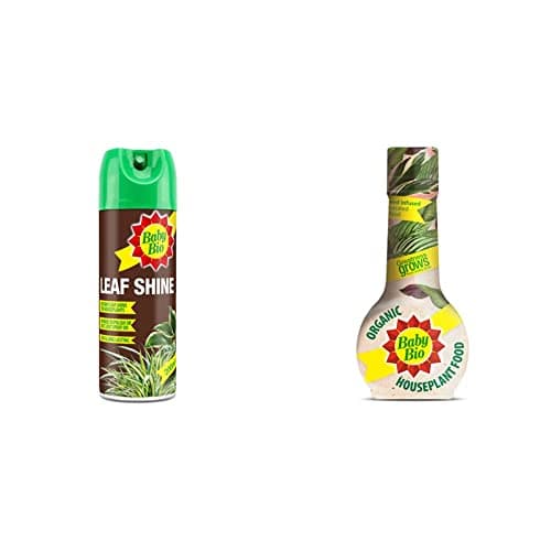 Image of Baby Bio 84899143 Leaf Shine, 200ml - Ready To Use Houseplant Care - Aerosol Spray for a Natural Long Lasting and Healthy Shine - Prevents Yellowing & Organic Houseplant Food, 175ml
